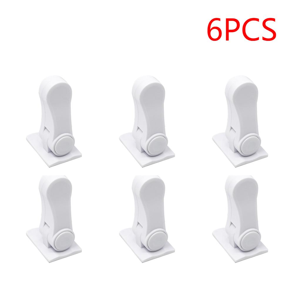 10-1pcs Child Safe Door Security Latch 180° Rotating Cabinet Lock Self Adhesive Window Door Handle Lock for Window Door Cabinet