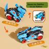 Transforming Dinosaur Inertial Toy Car: Plastic Engineering Vehicle for Kids