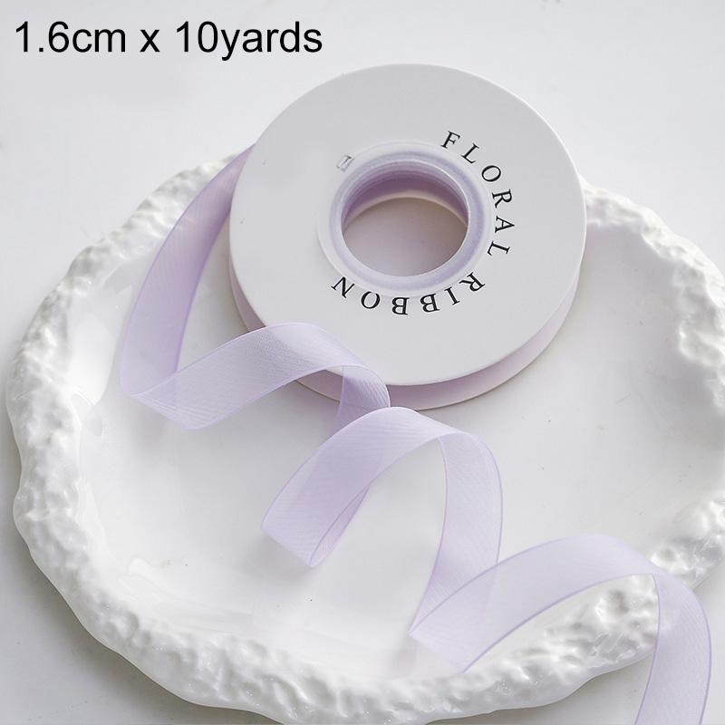 

2/10yards Flower Bouquet Binding Romantic Clothing Sewing Craft DIY Pink Purple Series Wrapping Decor Satin Ribbon Hair Bows 1.6cm*10