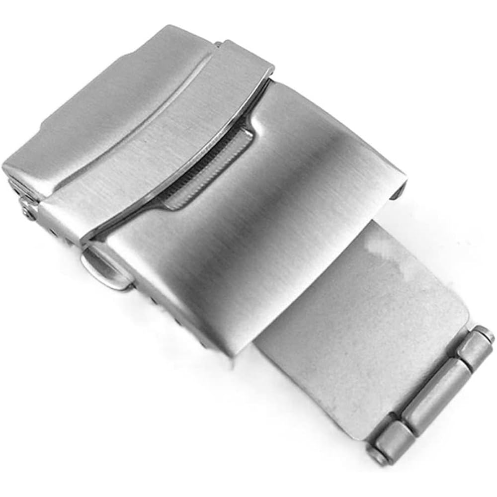 STARMS Buckle Seiko Stainless Steel Watch Buckle Push-Button Double-Fold Clasp Folding Buckle Str...
