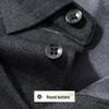 Men's Faux Two-Piece Fleece-Lined Thermal Polo Shirt