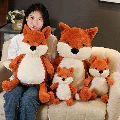 35-90cm Soft Fluffy Fox Plush Toy Cute Cartoon Animal Fox Stuffed Doll Girls Lover Valentine's Gift Sofa Decor Pillows