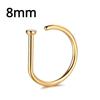 Fake Piercing Nose Ring Hoop Septum Non Piercing Nose Clip Rock HipHoop Stainless Steel Magnet Fashion Punk Body Women Jewelry