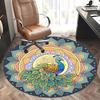 Colorful Peacock Office Carpet Chair Mats, Home Decor, Sofa Rug, Office Carpet Gift for All Rooms1118161a