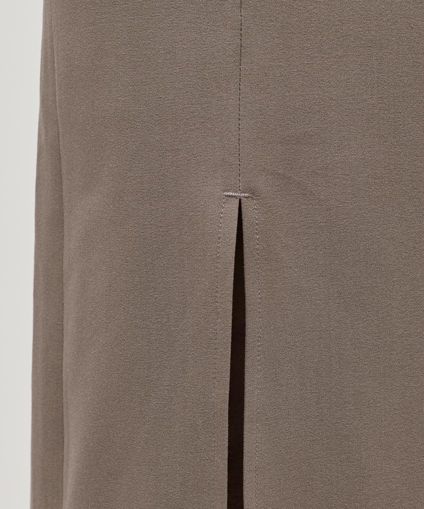 MUSINSA STANDARD WOMAN Women'S High-Waisted Slit Long Skirt [Dusty Beige]