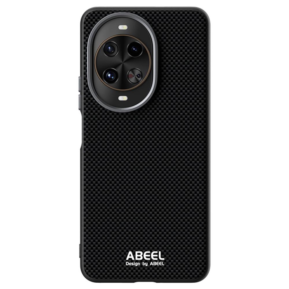 

ABEEL For Huawei nova 14 Pro 5G Case Compatible with MagSafe Printed PC TPU Aluminum Alloy Leather Phone Cover Black