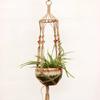 Flower Pot Hemp Rope Hanging Net Straw Macrame Plant Hanger Flower Pot Garden Holder Legs Hanging Rope Basket Balcony Decor