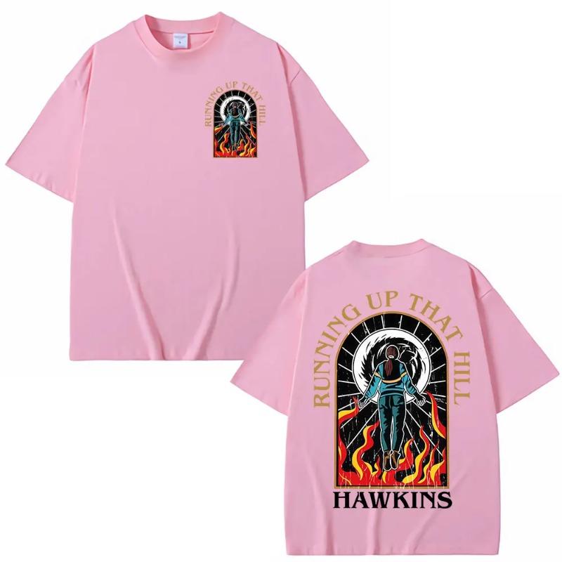 2026 Eddie Munson Demogorgon Hunter 100%cotton men's shirt Gothic Graphic summer short sleeve oversized Women fashion T-shirts