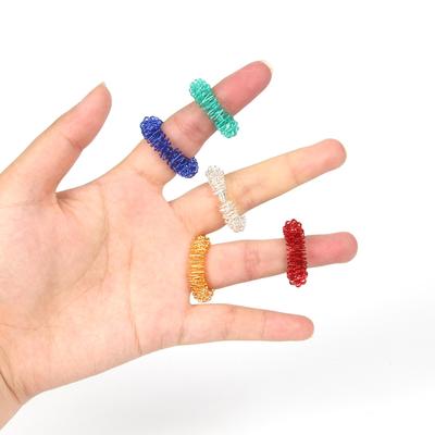 Mini Finger Massage Ring - Feder Fingerkuppen Stressabbau Spielzeug