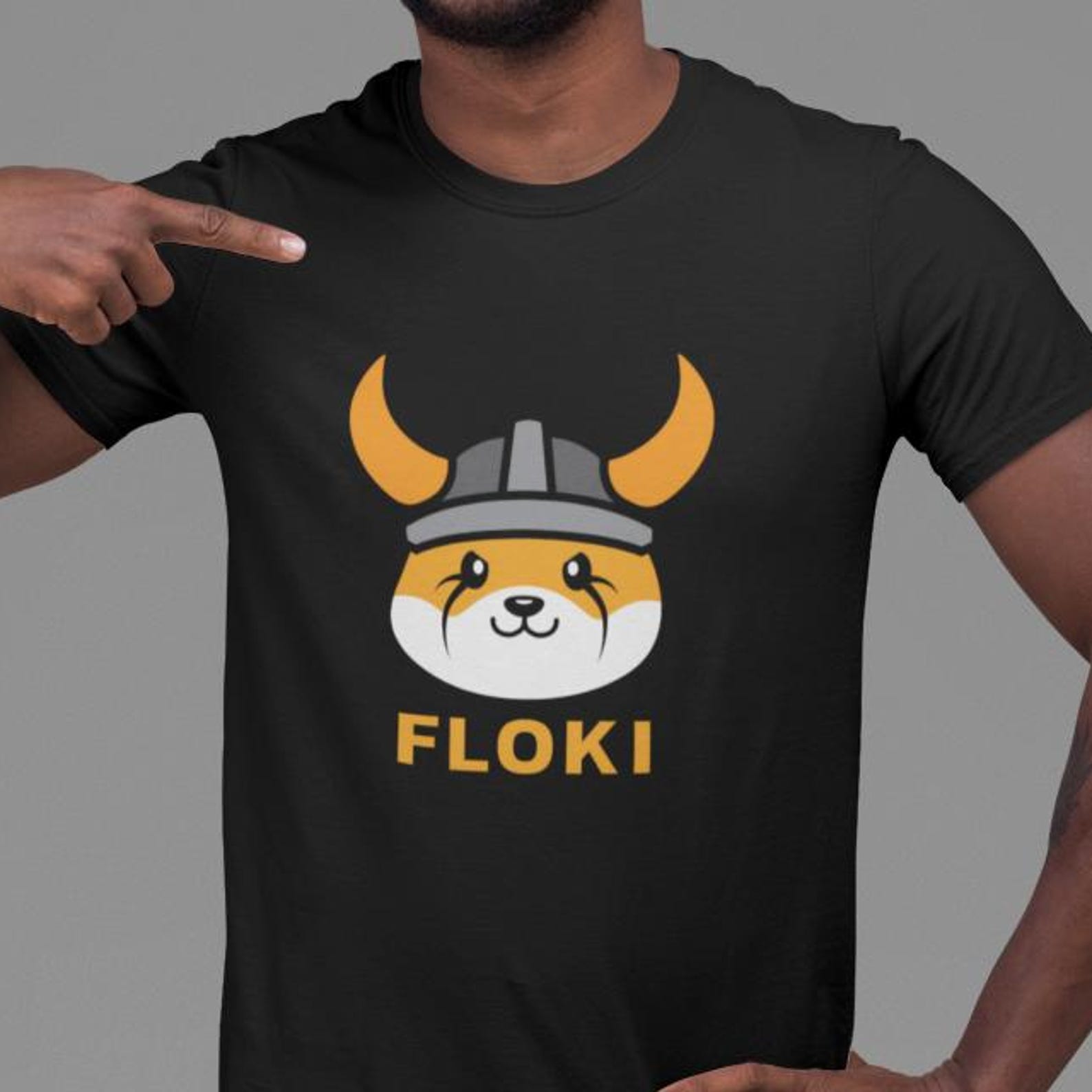 FLOKI Crypto Token Unisex Cotton T-Shirt - Available in 8 Colors - Size S-3XL 4XL
