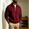 Men's Zip Up Long Sleeve Sweatshirt with Collar Casual Athletic Top