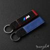 New Suede Car Logo Keychain Pendant Key Ring Hanging For BMW M3 M4 M5 F93 F92 F97 F98 F96 F94 G30 G20 G05 G06 G07 F07 z4 Sticker blcp03