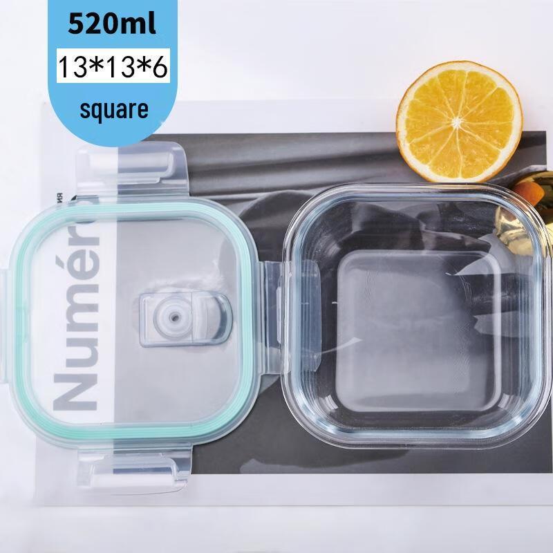 JINGRX Microwave Safe Glass Lunch Box