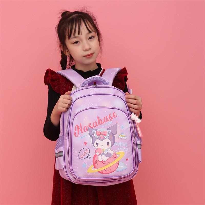 Adorable Cartoon Large Capacity Lightweight Oxford Cloth Backpack For Grades 1-4