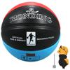 Basketballball aus PU-Material, offizieller Basketball, kostenlos, mit Netztasche und Nadel für draußen/ drinnen