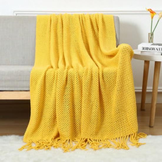 Waffelstruktur Mehrzweckdecke: Sofa, Nickerchen, Bett und Decke für Zuhause, Büro oder Reisen.