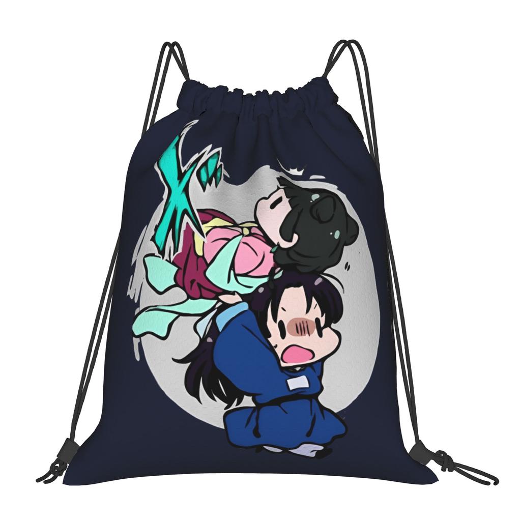 Cartoon Maomao Drawstring Bag Manga YSK Fashion Foldable Sackpack String Bags Men Outdoor Beach Backpack