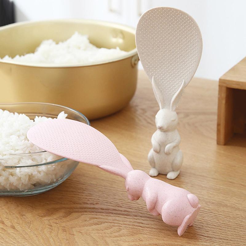 

Ложка для риса в виде мультяшного кролика Лопатка для риса в виде кролика Электрическая рисоварка Креативный антипригарный рис Ложка для риса в виде мультяшного кролика Ложка для риса