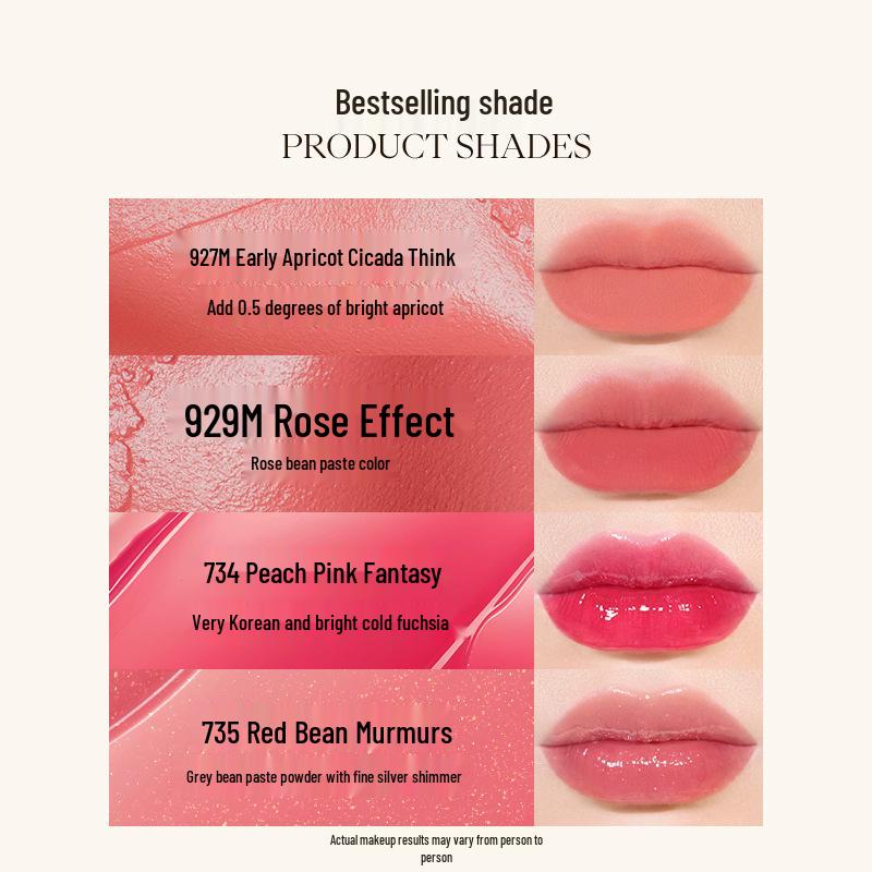 JOOCYEE Glossy Lip Mist: Water Light Nude Lip Gloss, Lip Mud, and Balm.