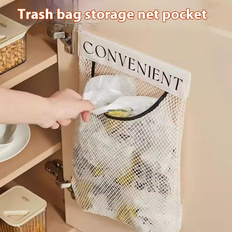 Küche Wandmontage Netz Aufbewahrungstasche Müllbeutelhalter Plastik Einkaufstüten Spender Diverses Tasche Frischhaltefolie, Einkaufstüte