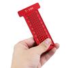 T-100 Metric Aluminum Alloy Pocket Ruler Marking Gauge Carpentry Cross Calibration Ruler Crossed-out Hole Measuring Tool