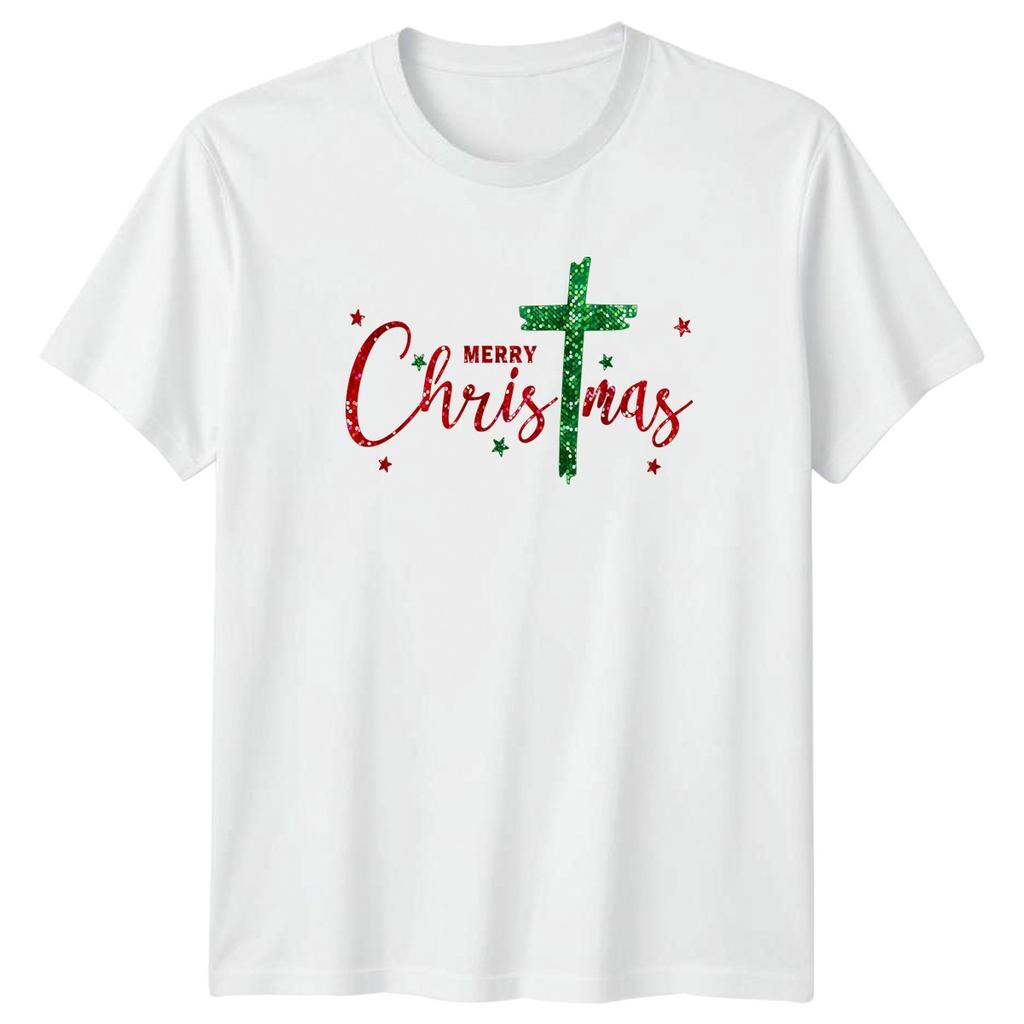 Merry Christmas Cross Holidays Unisexs TShirt Unisexs Tee Graphic Unisex Top