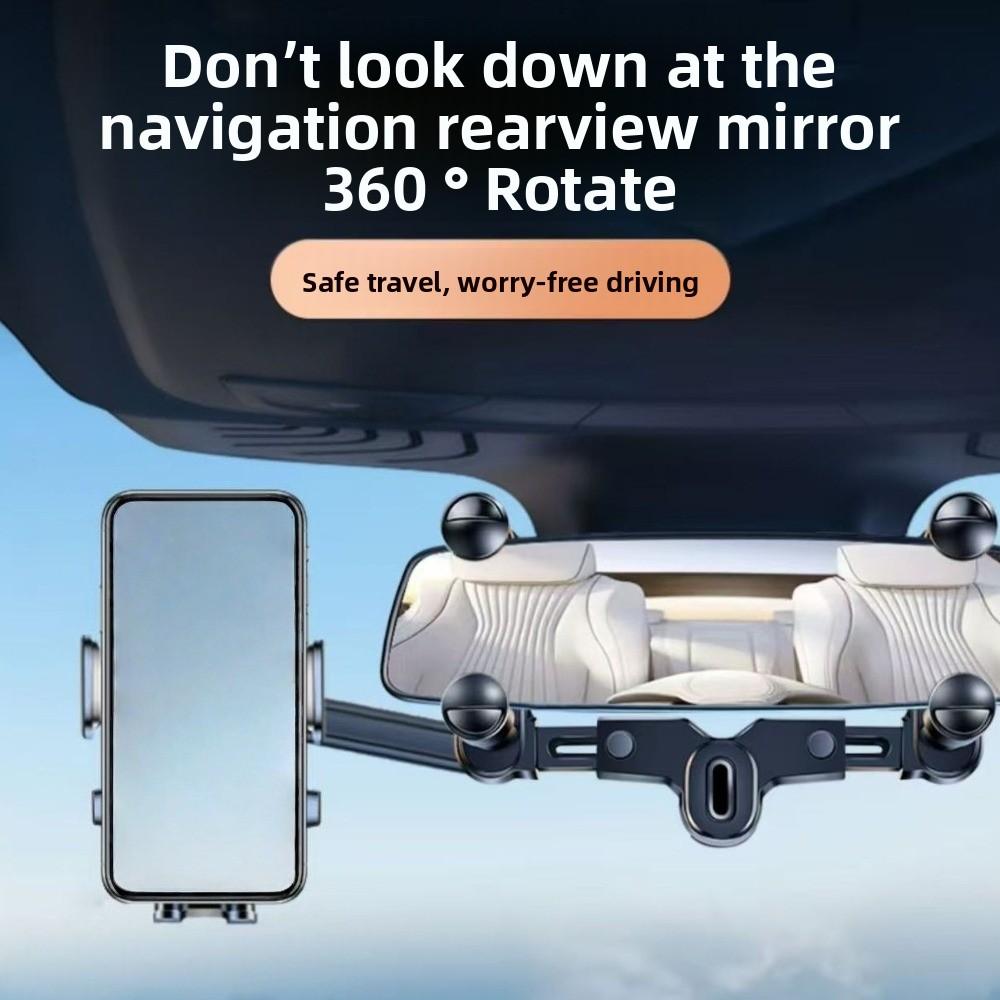 Drehbarer Auto-Halterständer Verstellbarer Auto-Handyhalter Rückspiegel-Handyhalter Unisex