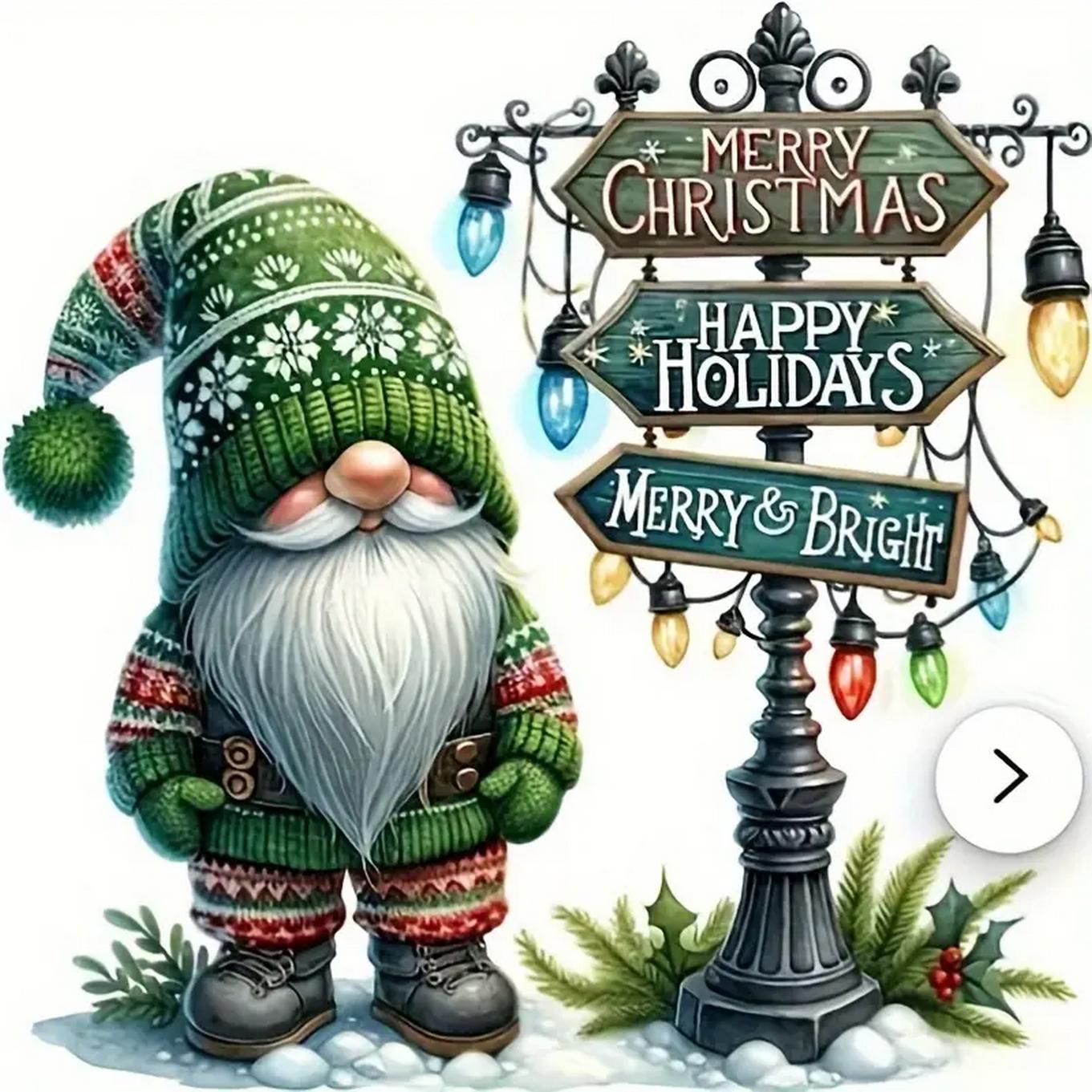 

DIY Полная круглая алмазная картина вышивка крестом Счастливого Рождества Санта-Клаус Снеговик Домашнее украшение Искусство Алмазная живопись 5d Алмазная художественная живопись Full Round 30x32.5CM