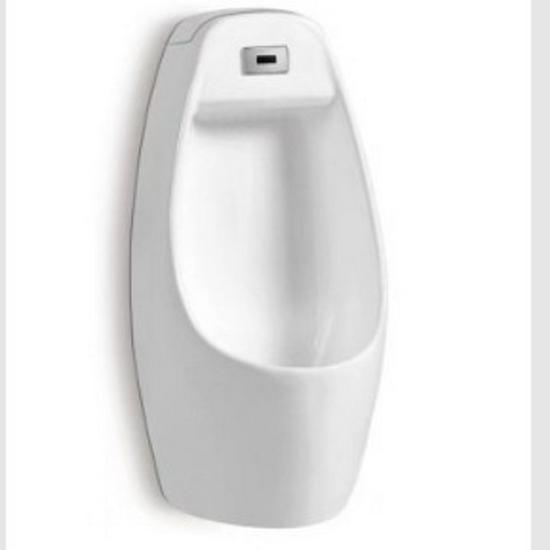Men's Wall-Mounted Ceramic Urinal with Automatic Sensor for Schools and Public Places