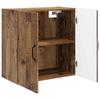 Wall Mounted Cabinet In Reclaimed Wood Look 59 X 31 X 60 Cm Particleboard