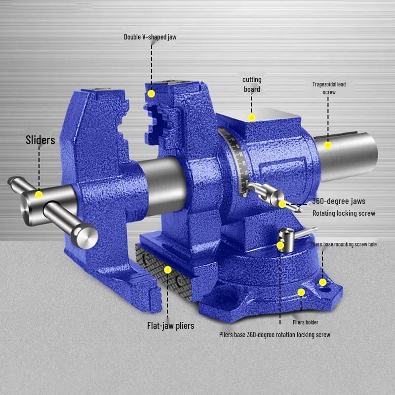 Moly 10-Inch Heavy-Duty Multi-function Bench Vise
