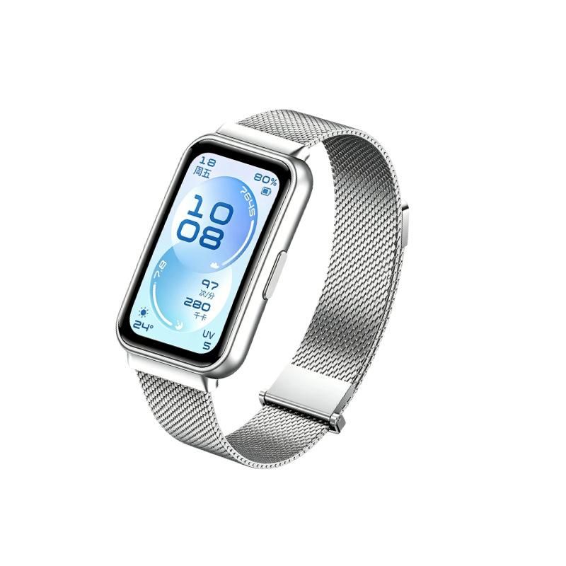 Armband i rostfritt stål för HUAWEI BAND 11 Metallrem för Huawei Band 11 Pro Armband för Huawei Band 11 Pro Armbandsrem Correa