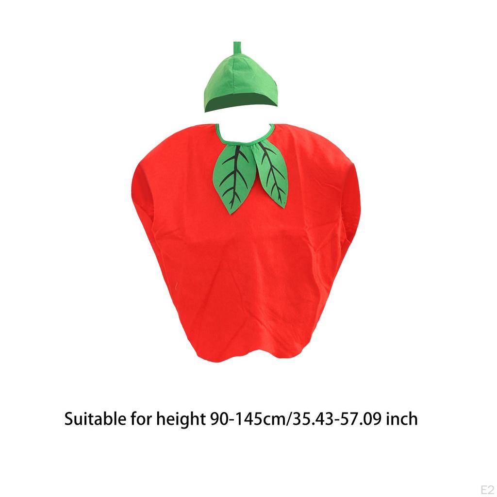 Fruit Costume Gift Fancy Dress with Hat for Halloween Festival Stage Performance