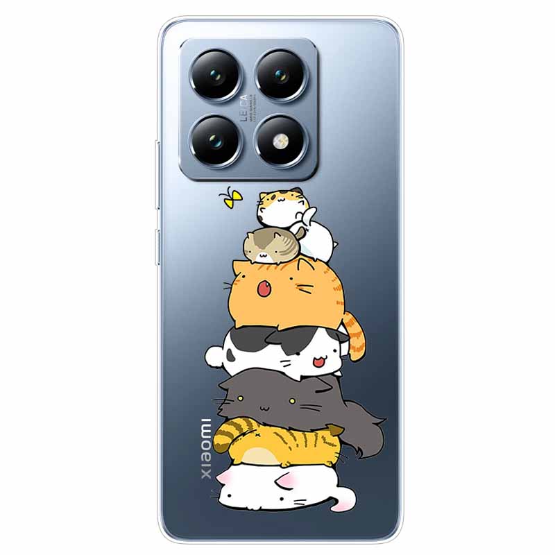 For Xiaomi 14T Pro Case 6.67'' Clear TPU Silicone Funda Capa for Xiaomi 14T Soft Covers Mi 14t 14 t 2024 Transparent Coques bag