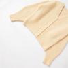 Damen Übergroßer V-Ausschnitt Strickpullover Lockerer Schnitt Einfarbiger Street Style Langarm Pullover