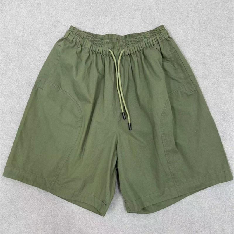 Johnature Japonské šortky se stahovací šňůrkou s vysokým pasem Dámské Letní Volné Ležérní Široké Pětipokladové Kapsáčové Kalhoty