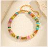 Hande-made Y2K Beaded Colorful Natural Stone Bracelet for Women, Waterproof Healing Yoga Healthy Spiritual Bracelet