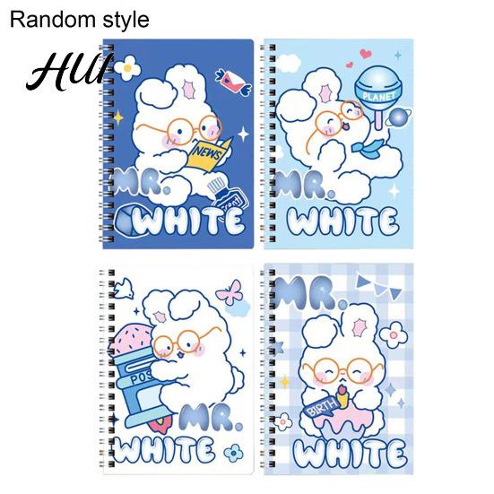 Lightweight Notebook For School Cute A5 Spiral Notebooks, Kawaii Animal Journals, 8.15" x 5.51" Lined Compact Writing Paper Notebook, 60 Sheet Journal