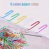 200pcs color paper clip small size, decorative paper clip office school home file organization