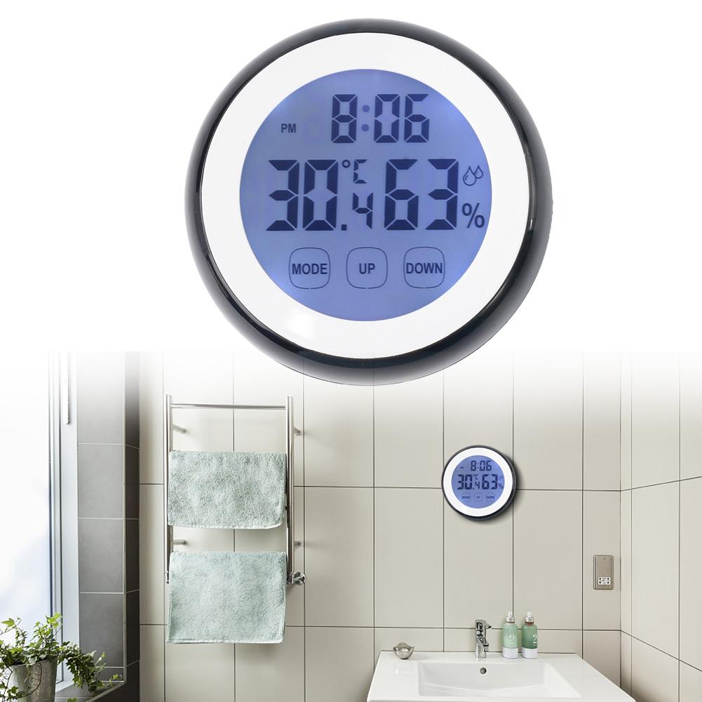 LED Large Digital Wall Clock Digital Temperature Humidity Time Function Wall Clocks Backlight For Bedroom Home Decor