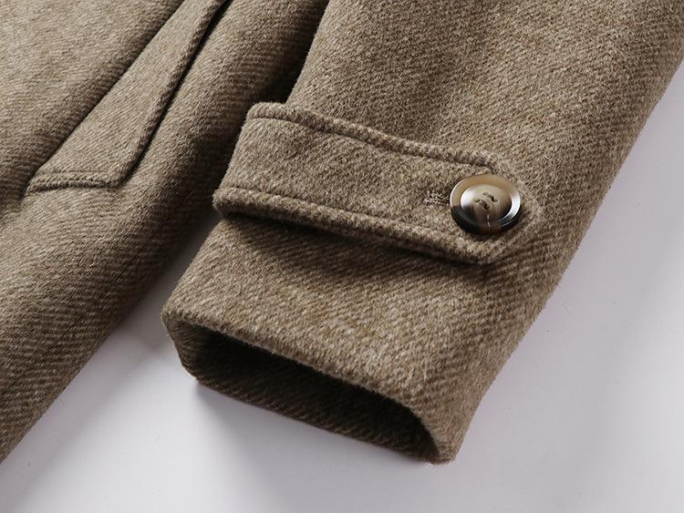 Herrarnas High-End Scoundrel Cool Wool Trenchcoat: Höst/Vinter Superlång Stil
