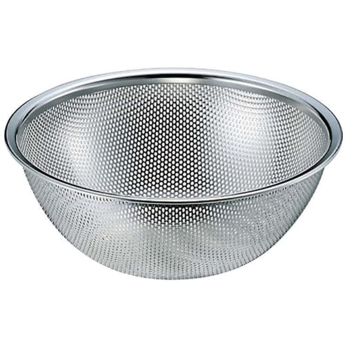 Fujii Kibutsu Seisakusho 18-8 Mesh Bowl (Made in Japan) 30cm