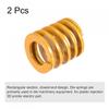 Uxcell Die Springs 11x20x20mm, High-Strength Coil Springs, Compression Springs, Light Load, for 3D Printers and Electrical Components, 2pcs, Yellow