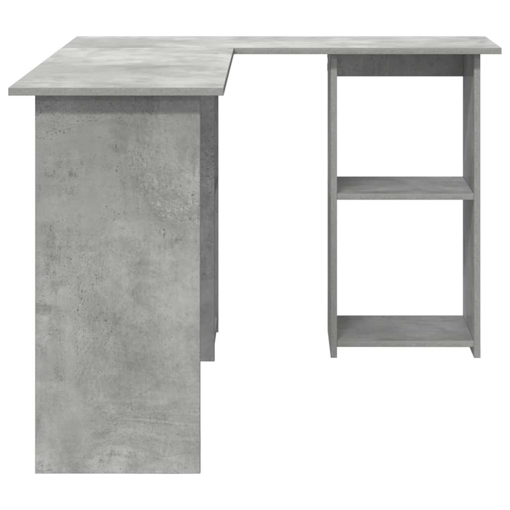 Concrete Grey Desk 142 x 102 x 73 cm Particleboard