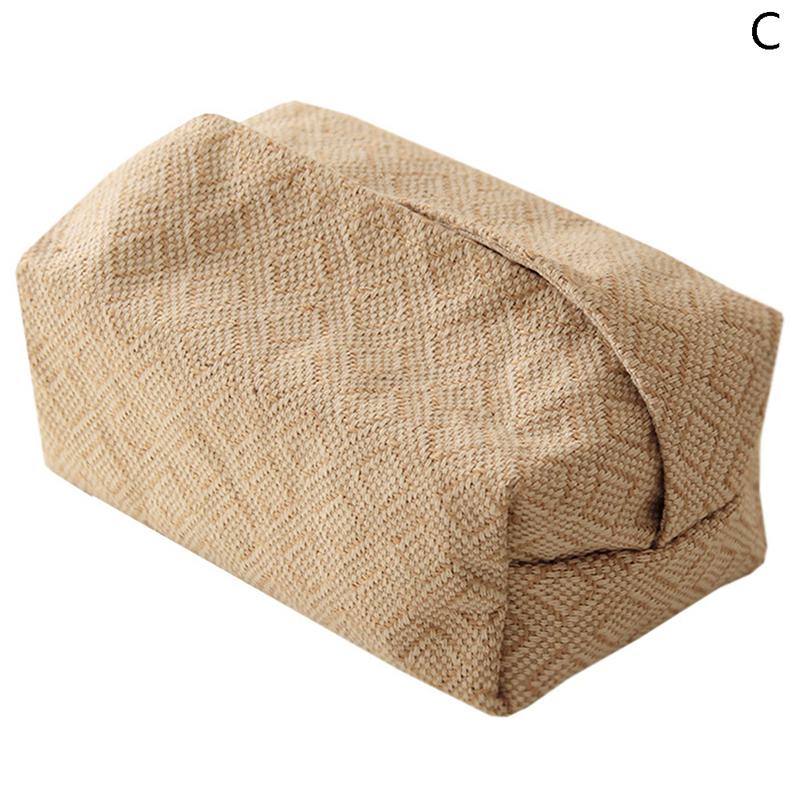 Nordic Cotton Linen Tissue Box Holder Car Tissue Holder Desk Table Napkin Holder