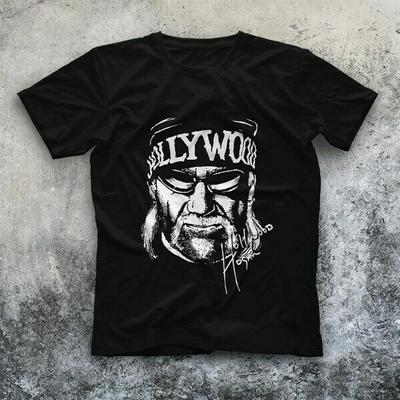 Hulk Hogan Camiseta Preta Unissex EUA L 23 V853