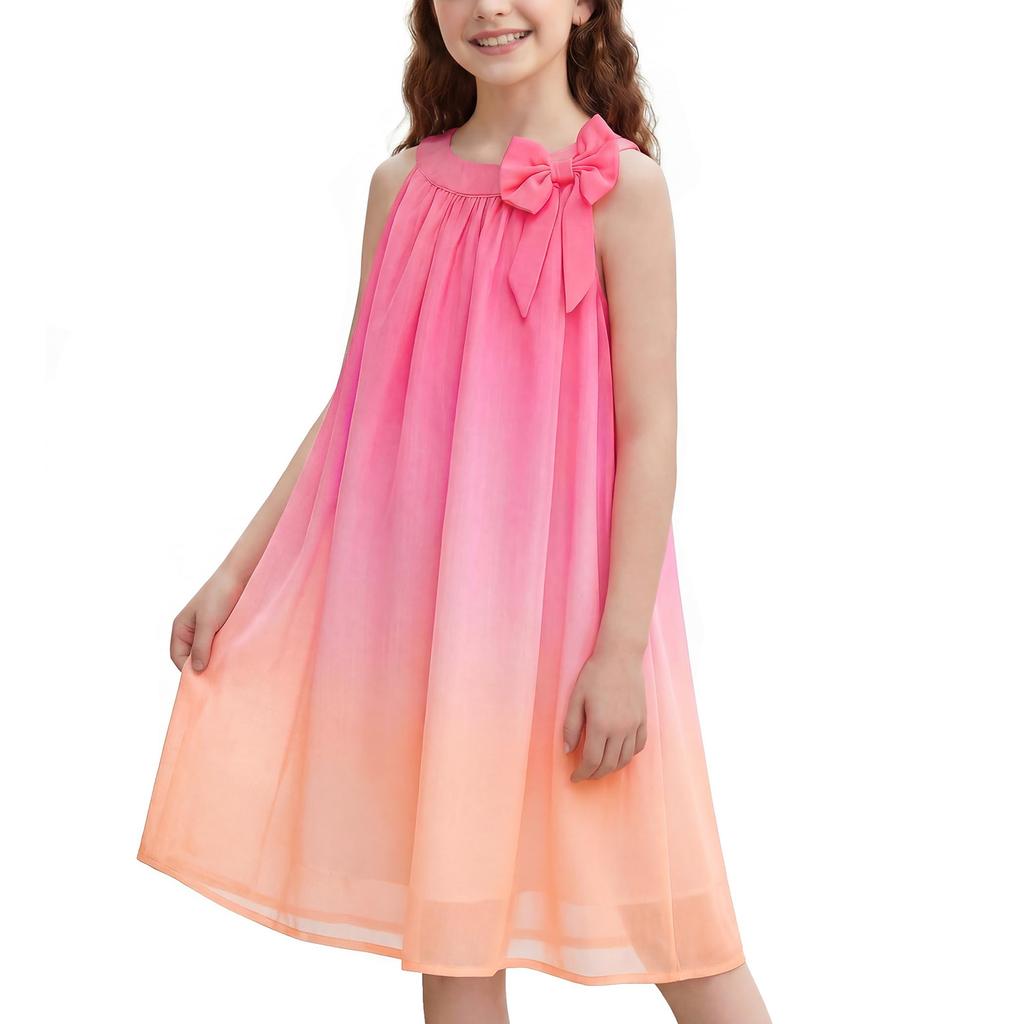 Children's Fashion Dress, Sleeveless Casual Loose Thin And Light Camisole Dress
