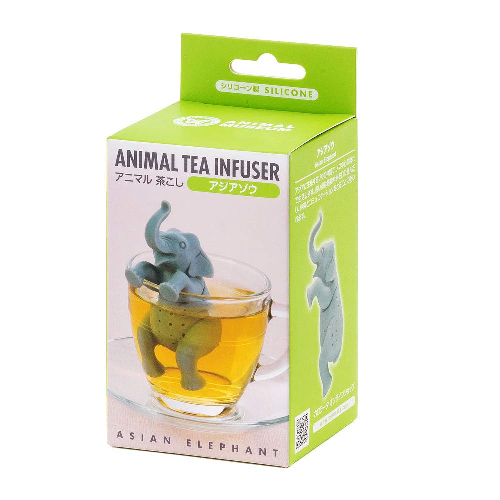 Carolata Animal Tea Strainer (Asian ElephantDishwasher and Microwave SafeSilicone) Cute Animal Tea Strainer Tea Infuser Gift