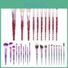 10 Stück Professionelles Kristall-Diamant-Make-up-Pinsel-Set für makellose Anwendung