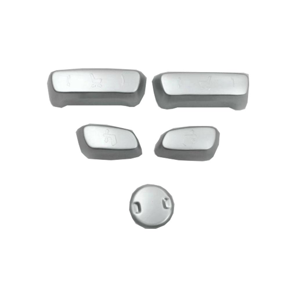 Car Cover Detector ABS Seat Adjustment Knob Button Switch Trim Stick Frame For Toyota Highlander 2015 2016 2017 2018